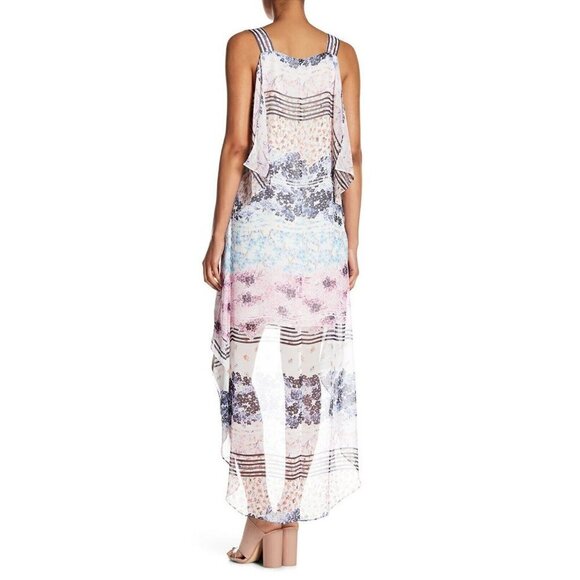 BCBGMAXAZRIA Womens Aaric Floral Hi Lo Asymmetrical Dress Size XS - Picture 6 of 11